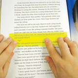Eye Lighter Guided Reading Strip Yellow ELT-Y On Book Page View